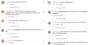 Brasileiros ‘invadem’ perfil de Trump e dominam comentários: ‘Deixe o Brasil em paz’