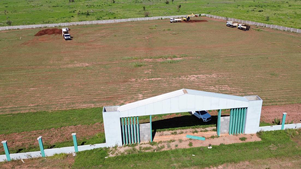 Prefeitura de Naviraí inicia construção de jazigos no novo Cemitério Municipal