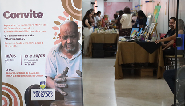 5ª Feira de Artesanato expõe talentos na Câmara de Dourados