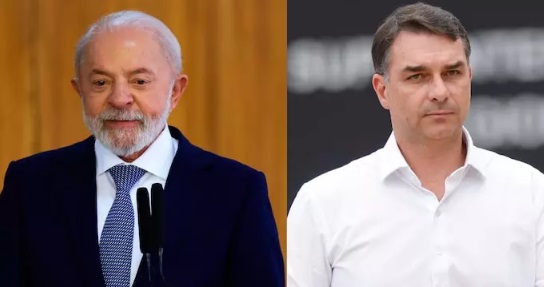 Lula registra 42% contra 41% de Flávio Bolsonaro no segundo turno